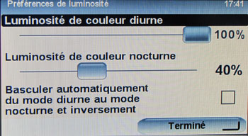 mode nuit Carminat TomTom