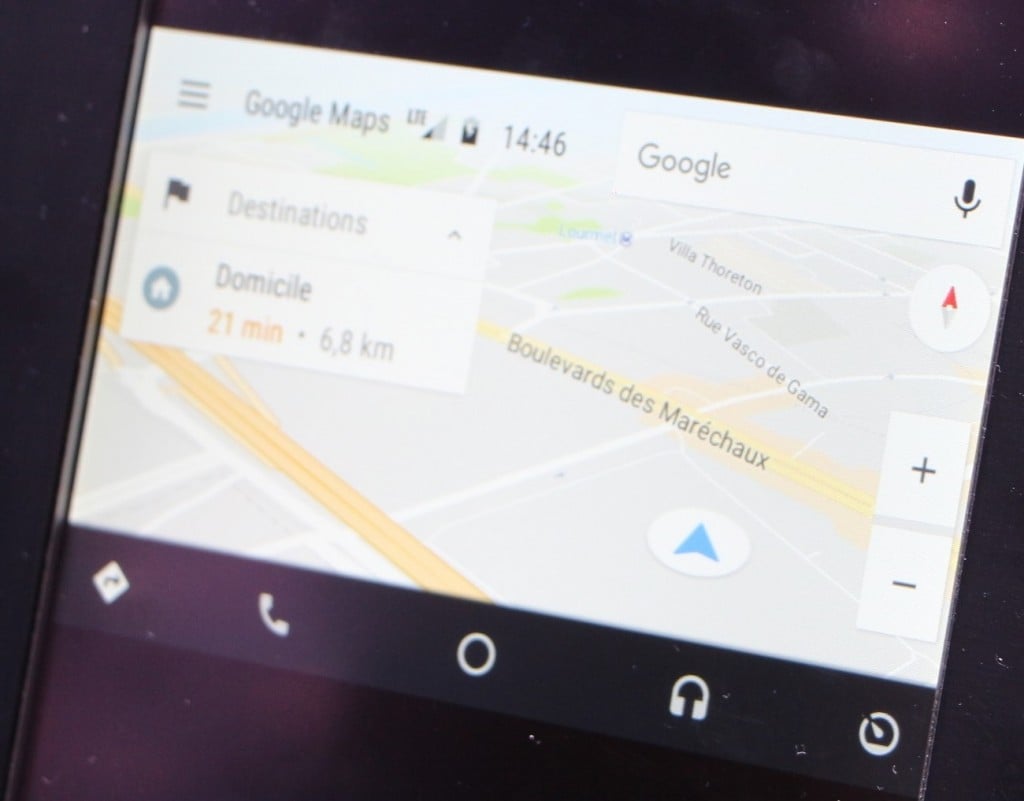 Google maps Android Auto